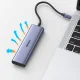Ugreen CM511 6-in-1 USB-C Hub - HDMI, 3x USB 3.0, SD/TF Card Reader - Gray