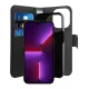 Puro iPhone 14 Pro Max Wallet Detachable MagSafe 2in1 Case, Black