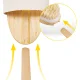 4FIZJO 2-in-1 Dry Massage and Bath Body Brush