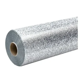 HTVRONT Glitter Heat Transfer Film, 30.5 x 90 cm, Silver