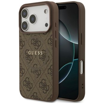 Guess 4G Ring Classic Logo MagSafe Phone Case Cover iPhone 17 Pro - Brown