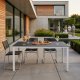 Garden Table for 6 People 156x78 cm Polywood MultiGarden, Grey White