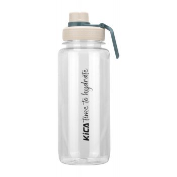 KiCA SB01 Camping Tourism Picnic Sport Fitness Water Bottle 1000ml, White