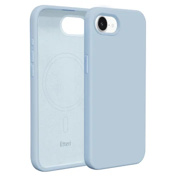 Etteri Silicone Mag Case for iPhone 16e / 17e, Light Blue