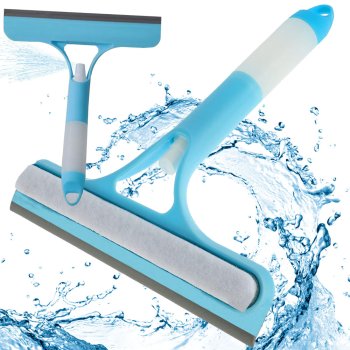 Window cleaner with spray bottle and brush, 50ml tank