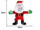 Dancing and Singing Santa Claus, Window Decoration with Suction Cups, 30 cm