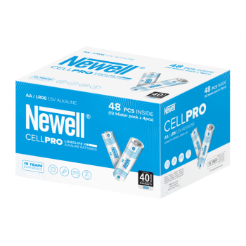 Newell CellPro AA Alkaline Batteries, 48 pcs (12x4 pcs blister pack)