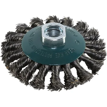 Makita D-39861 Bevel Wire Brush for Angle Grinders, 100 mm, M14