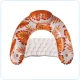 Inflatable Floating Chair with Cup Holders, Orange