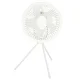 Wireless Desk Fan with Remote Control and LED Light, 18cm, White