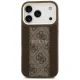 Guess iPhone 17 Pro Case 4G PU Stripe MagSafe, Brown
