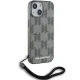 Karl Lagerfeld iPhone 15 / 14 / 13 Case IML Mono KL Pattern & Cord, Black