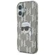 Чехол Karl Lagerfeld для iPhone 16 IML Karl Head Electroplated, черный