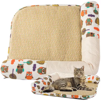 Cat Bed and Scratcher Mat, Size M (53x47 cm)