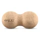 4Fizjo Double Cork Massage Ball, 13.5 cm, Brown