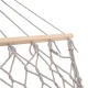 Boho Garden Hammock with Wooden Spreader Bar & Fringes 200x100cm Grey