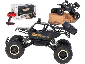 Ikonka Rock Crawler 1:12 4WD RC Remote Control Car, Black