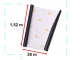 3D Carbon Fibre Vinyl Wrap Roll 1.52x30m, Black