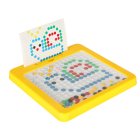 Magnetic Drawing Board Montessori Mosaic with Colored Dots, Yellow