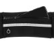 Running belt with pockets, bottle holder and phone compartment, black