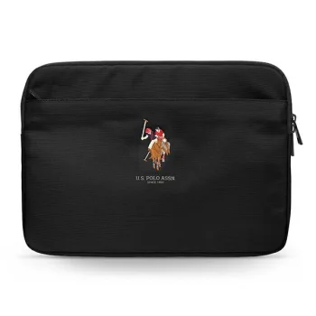 US Polo Assn. Polo Embroidery 13" laptop sleeve, black