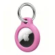 Tech-Protect Rough Case for Apple AirTag 1/2 with Carabiner - Pink