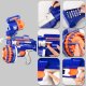 3001 Kids Toy Foam Blaster Weapon Gun Rifle + 20 Bullets, Blue