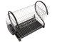 Two-Tier Dish Drainer, Black