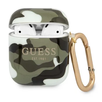 Guess Camouflage Case for AirPods 1 / 2, Green