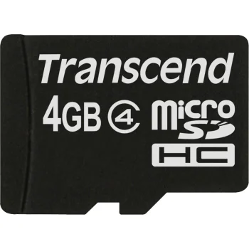 Transcend microSDHC 4GB Class 4 Memory Card TS4GUSDC4