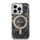Apple iPhone 14 Pro 6.1\'\' Guess Marble MagSafe Case Cover + Charger (GUBPP14LHMEACSK), Black