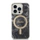 Комплект Guess Marble MagSafe для iPhone 14 Pro: чехол и зарядка, черный