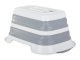 Silikona Saliekamā Bļoda ar Ūdens Noteku | Silicone Folding Bowl with Drain