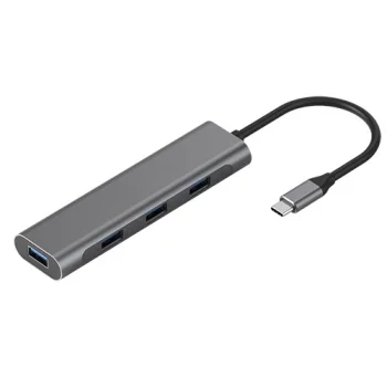 Extra Digital USB-C to 4 x USB 3.0 Adapter, Grey