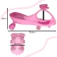Swing Fix S3 Gravity Ride-On Car with LED Wheels, Pink