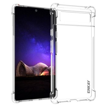 Google Pixel 6 ENKAY Anti-slip Crystal Clear TPU Phone Case Cover