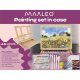 Maaleo 45-Piece Painting Art Set with Wooden Easel Case 23863