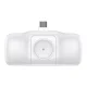 Wozinsky WF16-YCS 5000mAh 15W Mini Power Bank with Built-in USB-C Cable & Apple Watch Charger, White
