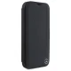 Mercedes iPhone 16 Case Leather Wood Imitation, Black