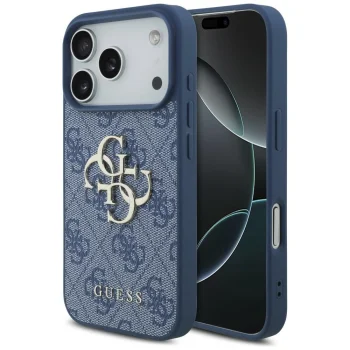 Guess 4G Big Logo Case for iPhone 18 Pro / iPhone 17 Pro Max, Blue