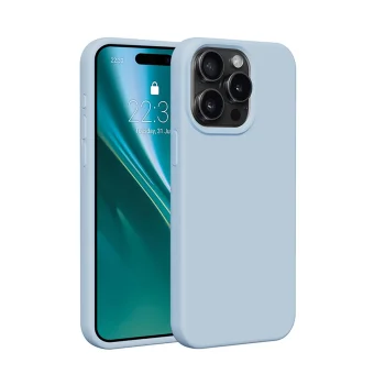 Etteri Silicone Case for iPhone 15 Pro Max, Light Blue