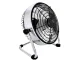 Quiet Metal Desk Fan 22cm USB-C 2 Speeds Home Office, Black