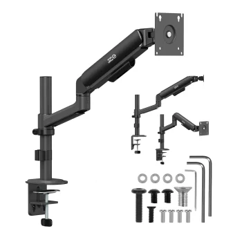Ergo Office ER-691 B Monitor Desk Mount with Gas Spring, 17"-32", 1-10kg, Black