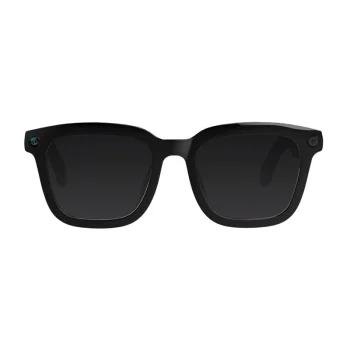 COLMI V03 Smart Glasses Square Frame Sunglasses, Black