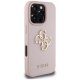 Guess Grained Big 4G Logo Small Classic Logo iPhone 16 Pro Max Case - Pink