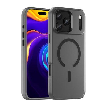 Magnetic Abrasive iPhone 17 Pro Case Compatible with MagSafe - Matte Black