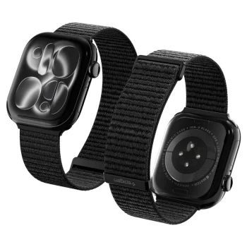 Spigen WBF01 dirželis Apple Watch 44 / 45 / 46 / 49 mm, juodas