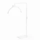 Half Moon LED Floor Lamp for Lash Techs & Estheticians 40W, white
