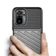 Xiaomi Redmi Note 10 4G / 10S Thunder Series Twill Texture TPU Mobile Phone Cover Case, Black