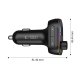 Tech-Protect CC07 3-Port PD 54W Car Charger & Bluetooth FM Transmitter, Black